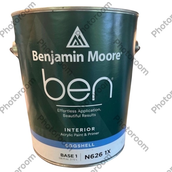 Benjamin Moore ben N626 Series N626-1X-001 Interior Paint, Eggshell Sheen, 1X Ti - Picture 1 of 1